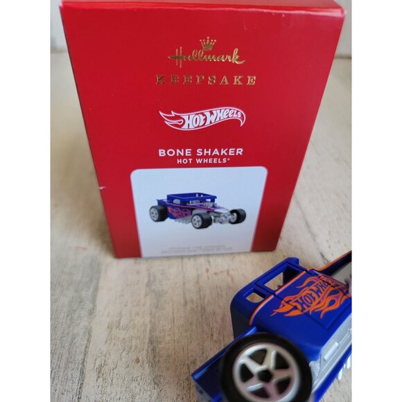 Hallmark bone shaker Hot Wheels car ornament Xmas purple - Picture 8 of 8